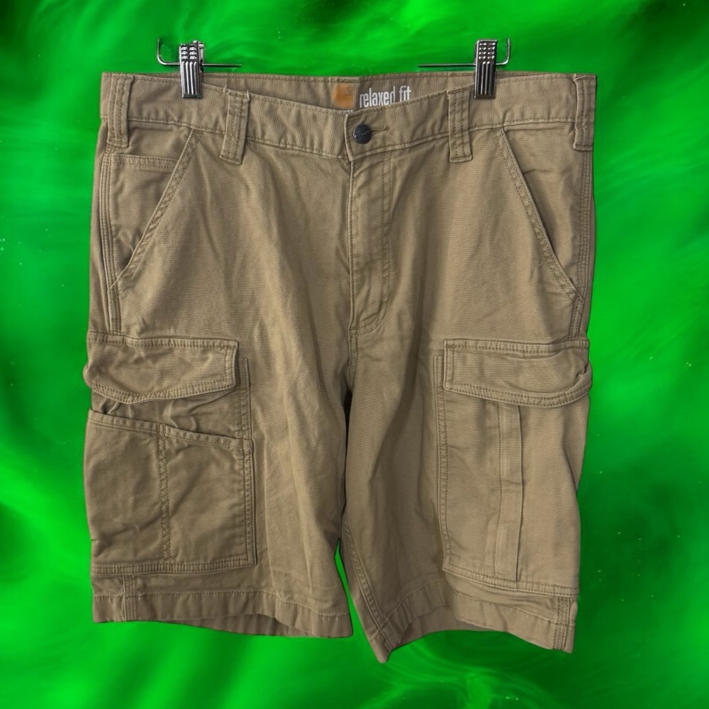 Carhartt Tan Cargo Shorts Relaxed Fit Size 34 Utility Classic Casual Men’s